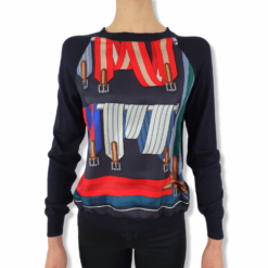 hermes twillaine sweater cashmere les sangles wornview1